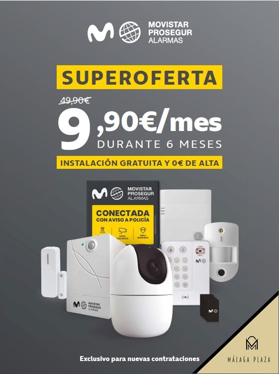 En #JovitelMovistar en Málaga Plaza quieren que disfrutes de un verano sin sobresaltos ⏩ esta es una alarma que combina la seguridad física y digital y te protege las 24 horas, dentro y fuera de casa, pudiendo controlarlo todo desde la app.
