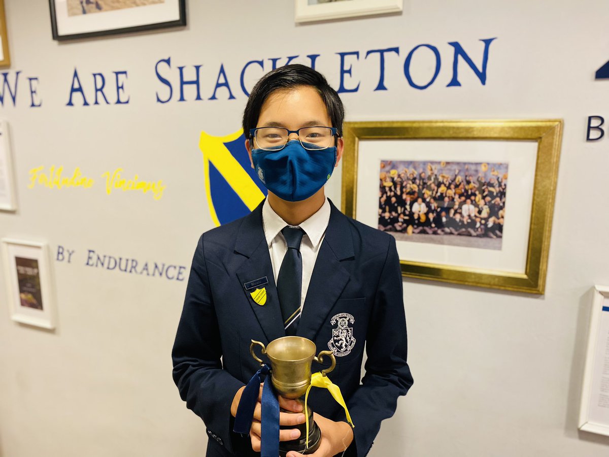 HHKSShackleton's tweet photo. Congratulations to our #boysofshackleton recognised for commitment and dedication to the House. The Smith Cup was awarded to Benjamin, the Fox Spirit Cup to Reyansh, the Strickland Trophy to Hogan, and the Shackletonian of the Year to Barton! @HeadHarrowHK @Harrow_HK #Honour https://t.co/jM08rl6Zy7