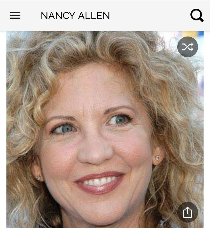Happy birthday to this great actress.  Happy birthday to Nancy Allen 