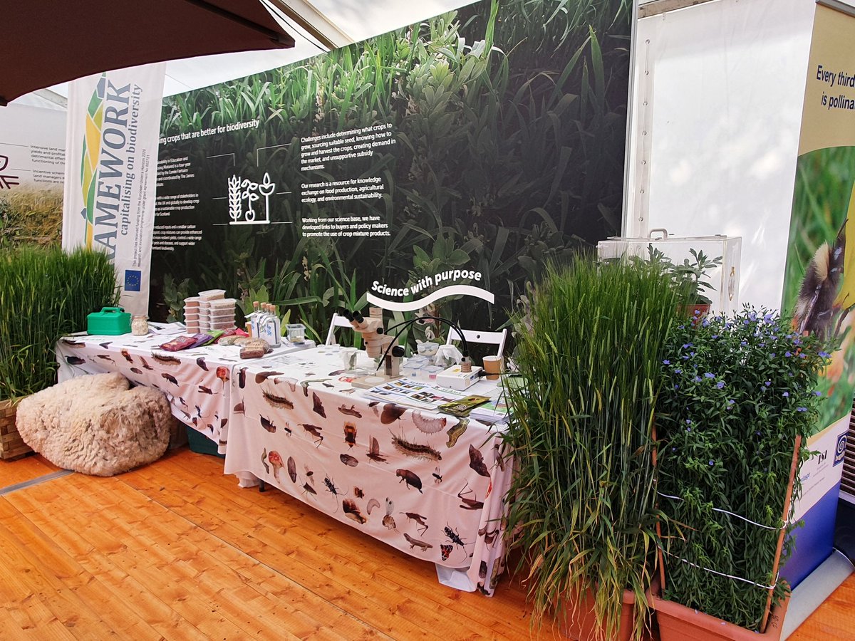 SEAMixtureS's tweet image. Day 2 at the Royal Highland Show. Come and see us and the other fabulous displays in the @JamesHuttonInst marquee #RHS2022 #RHS200