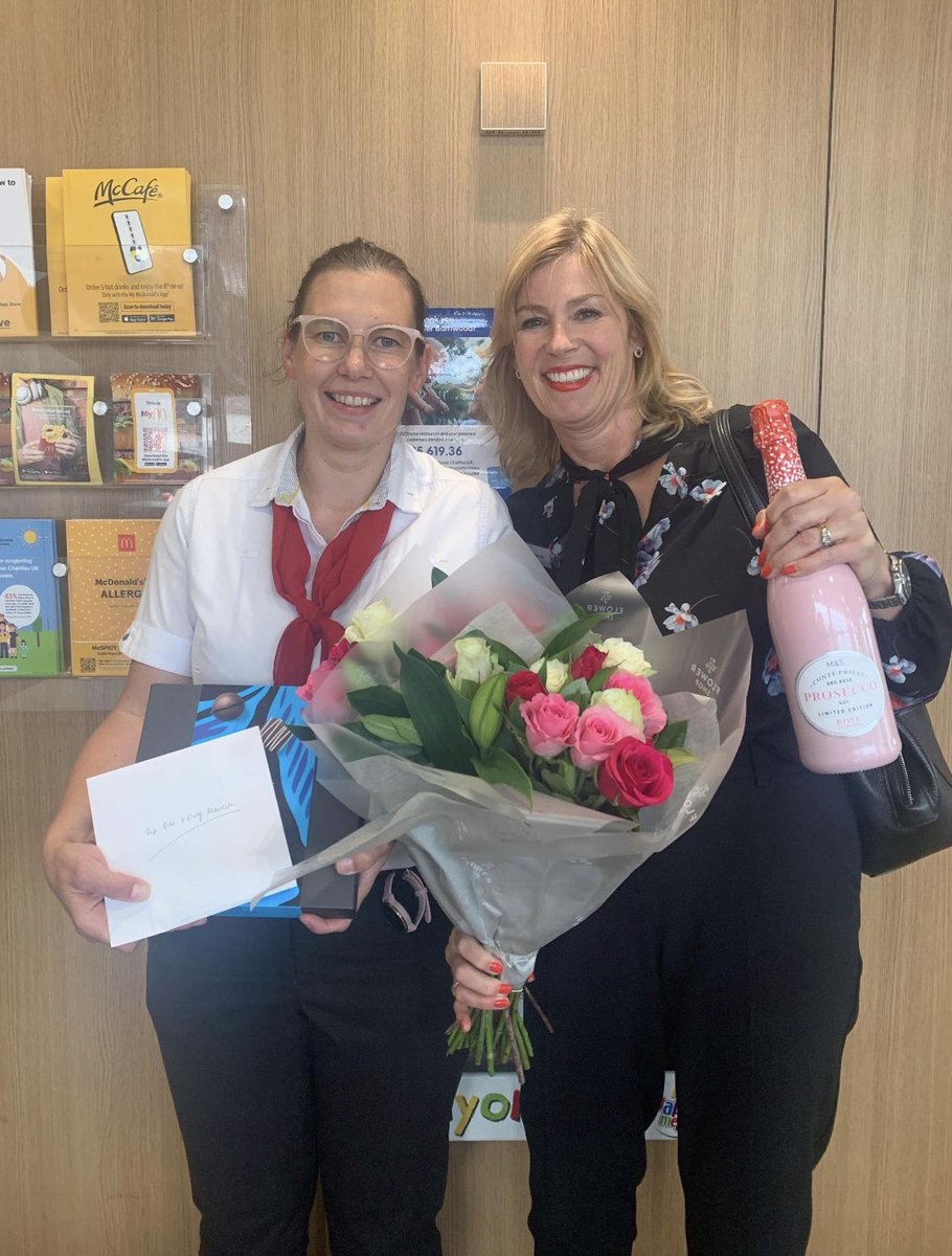 Congratulations to our lovely Business Manager Marketa, at our busy Eastern Avenue restaurant, celebrating 15 years of service with us. Thankyou for all you do! <a href="/McDonaldsUKNews/">McDonald's UK News</a>