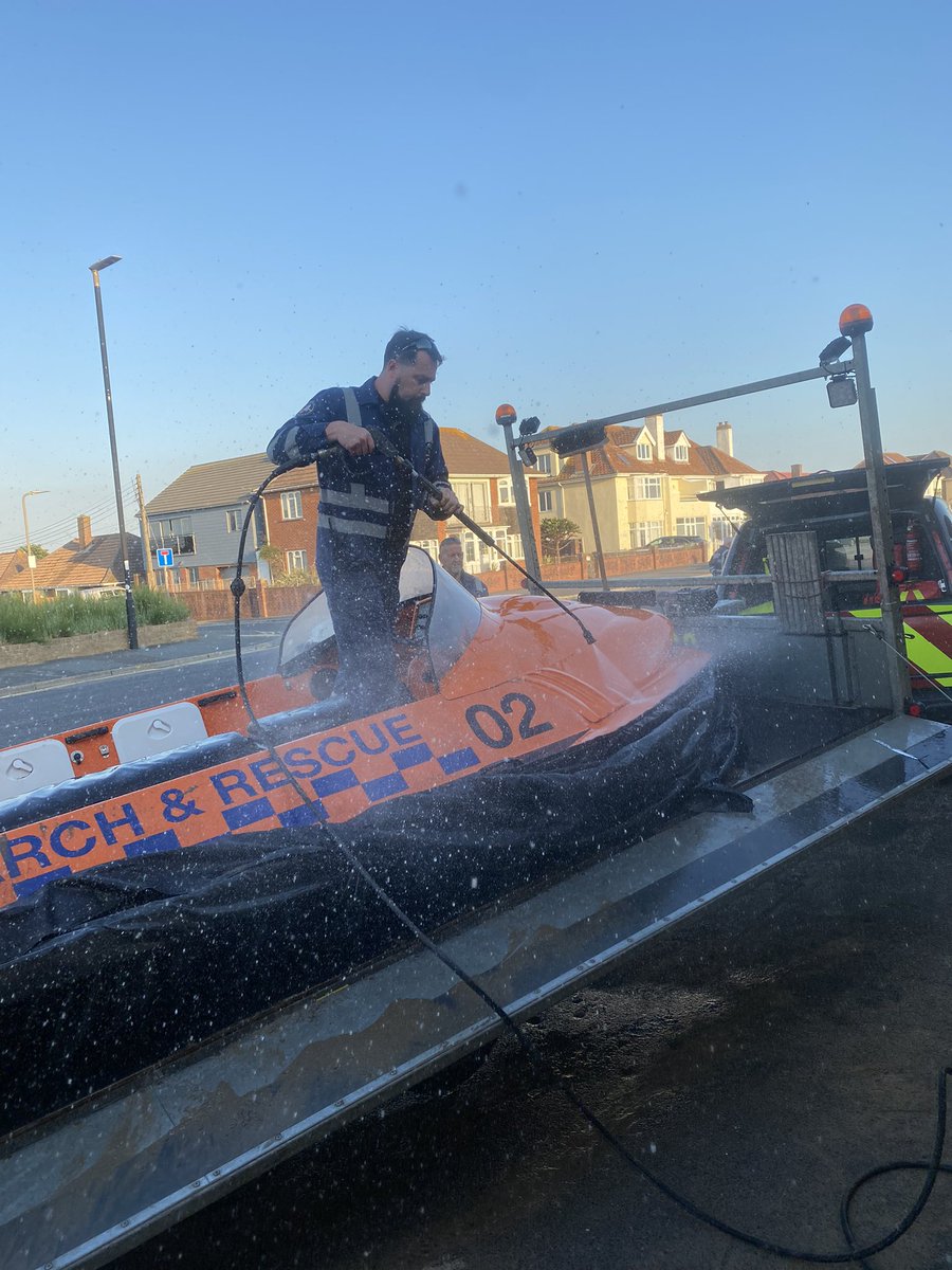BARB_OPS's tweet image. Some TLC and deep clean of some of the @barbhovercraft fleet by our awesome #volunteers this week as part of our regular maintenance plan - #alwaysready #alwaysoncall