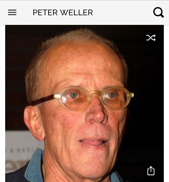 Happy birthday to this great actor.  Happy birthday to Peter Weller 