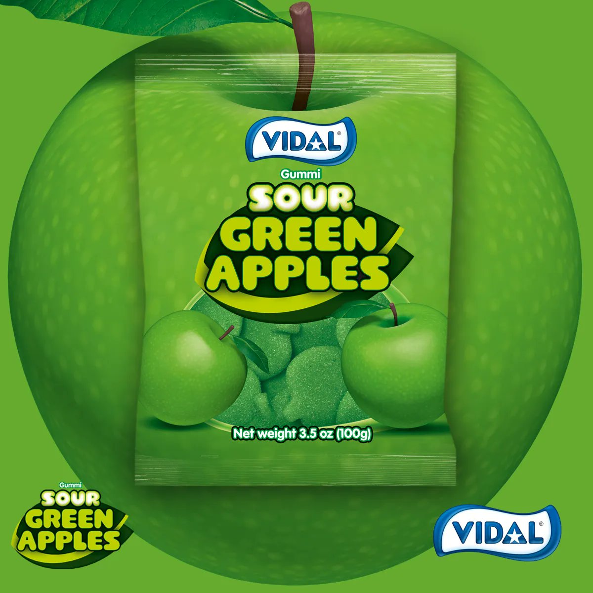 Vidal_Candies's tweet photo. 🍏 One apple a day keeps the doctor away. Their bright green color and delightful texture are ready to conquer and wake up your taste buds!
#TheSweetestLife #VidalCandies https://t.co/NrhVqEBK32