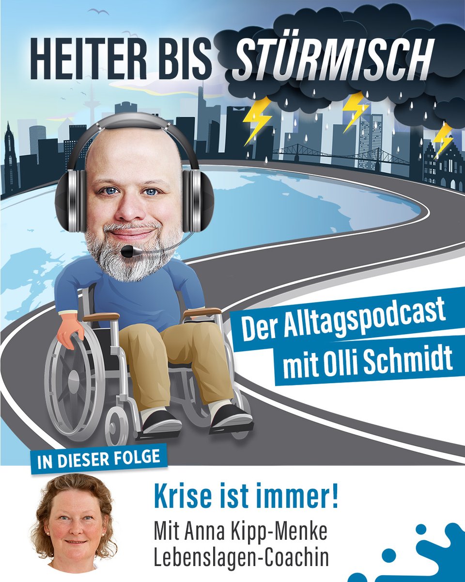 Turbulenter Auftakt unserer neuen #Podcast-Reihe "Heiter bis stürmisch”. 🥳 
In der 1. Folge dreht sich alles um #Krisen, die unseren #Alltag crashen und stressig machen können – und wie wir sie bewältigen. Stichwort: #Resilienz.  

Jetzt reinhören 👉 familienservice.de/-/podcast-kris…