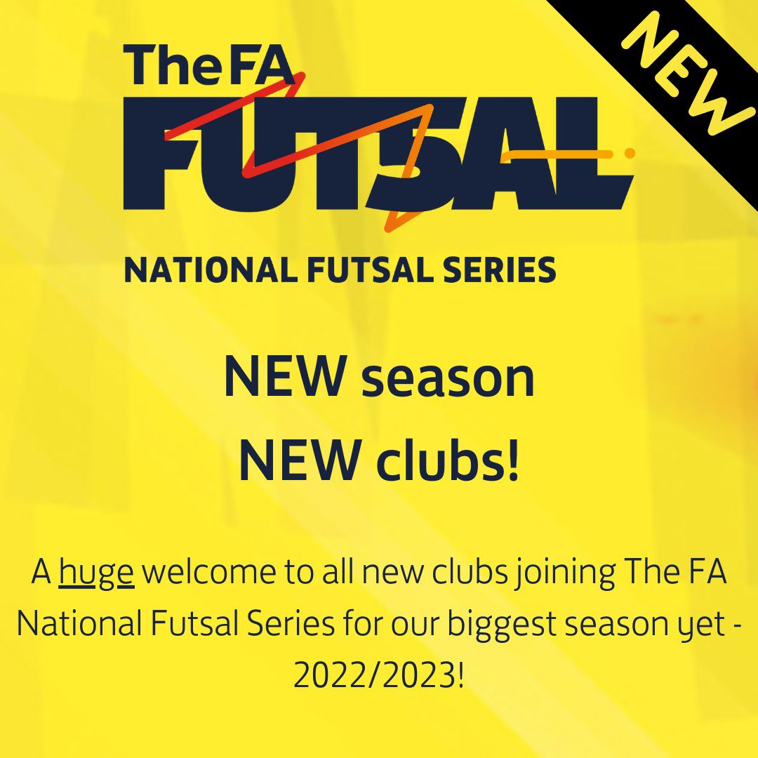 FA National Futsal Series (@fa_nfs) on Twitter photo A HUGE welcome to <a href="/FA_NFS/">FA National Futsal Series</a> to all new clubs joining us for our biggest season yet ๐ A HUGE welcome to <a href="/FA_NFS/">FA National Futsal Series</a> to all new clubs joining us for our biggest season yet ๐