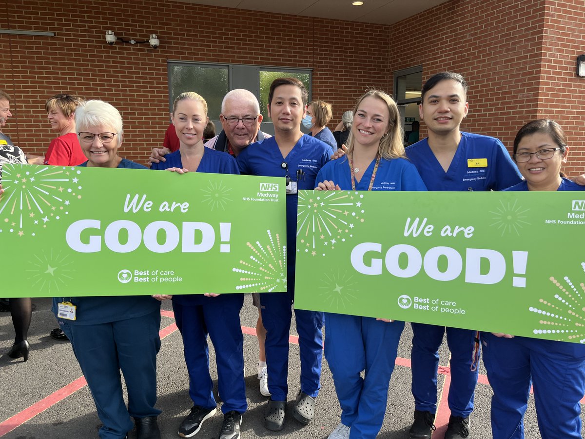 Thrilled to reveal our Urgent and Emergency Care teams have been rated ‘Good’ after a @CareQualityComm inspection. Interim Chief Executive @Jaynerblack said: 'I'm delighted the significant improvements for our Emergency Department have been recognised.' medway.nhs.uk/news/urgent-an…