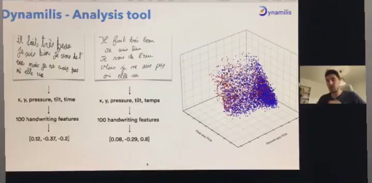 iMIND_Lyon's tweet photo. Merci à Thibault Asselborne de nous parler de #Dynamilis, une application pour l’analyse et l’apprentissage de l’écrit manuscrite 
#DYS #TND https://t.co/uuTzRxSCe0
