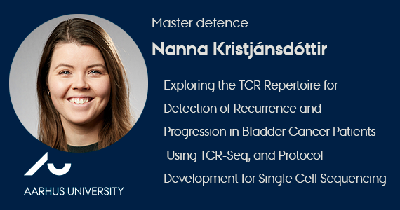 moma_dk's tweet photo. Nanna Kristjánsdóttir will defend her Master's thesis "Exploring the TCR Repertoire for Detection of Recurrence and Progression in Bladder Cancer Patients Using TCR-Seq, and Protocol Development for Single Cell Sequencing’ on Monday, June 27th
#bladdercancer @LDyrskjot https://t.co/Mn6G8vDS5J