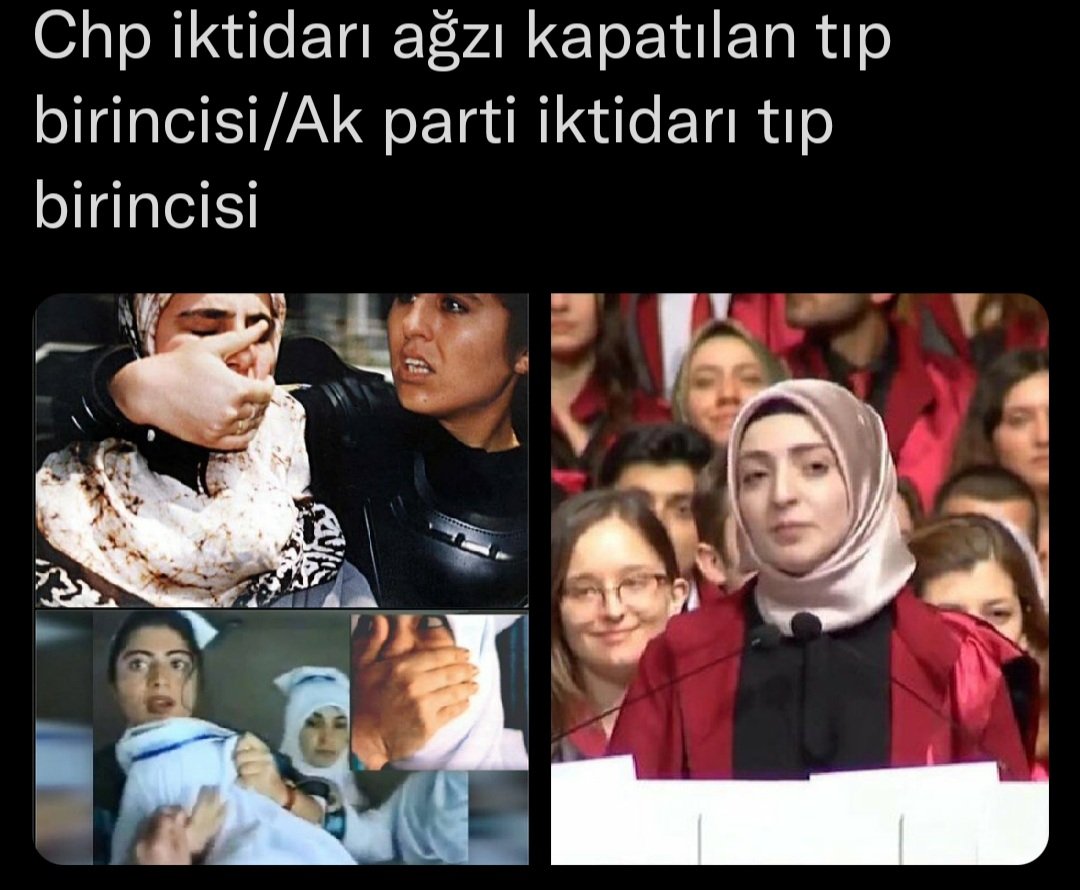 <a href="/dfikrisaglar/">Fikri Sağlar</a> Okuyan kızlara bayanlara chp böle yapıyor okutmuyordu,bugun kız çocukları bayanlar