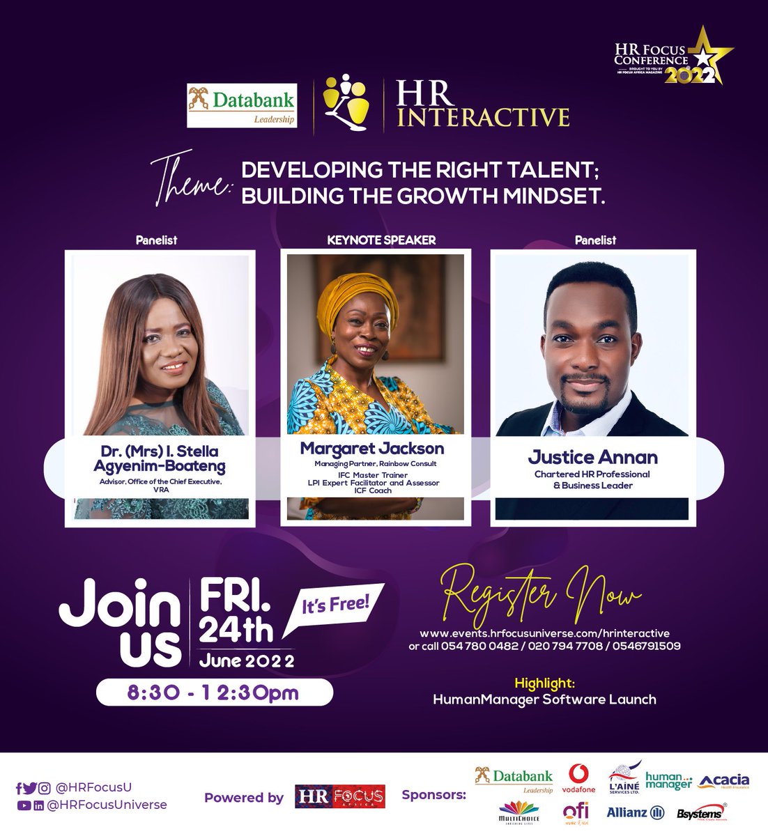 FocusDigitalGh's tweet image. It’s today🎉🎉🎉

HR Interactive comes off exactly at 8:30 AM today. 

Tap the link below to register:

events.hrfocusuniverse.com/hrinteractive/

#HR #HumanResources #Team #Networking