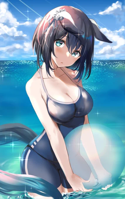 海とフラッシュさん
#ウマ娘 #エイシンフラッシュ 