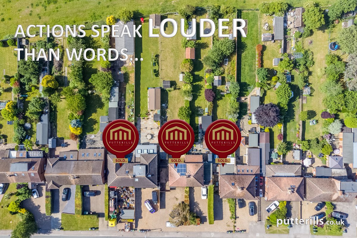 Actions speak LOUDER than words...
We have recently agreed sales on these three properties in Tollgate Road, Colney Heath, St Albans.

#Putterills #anotherpropertyagreed #colneyheath #stalbans #realestate #estateagent #hertfordshire
