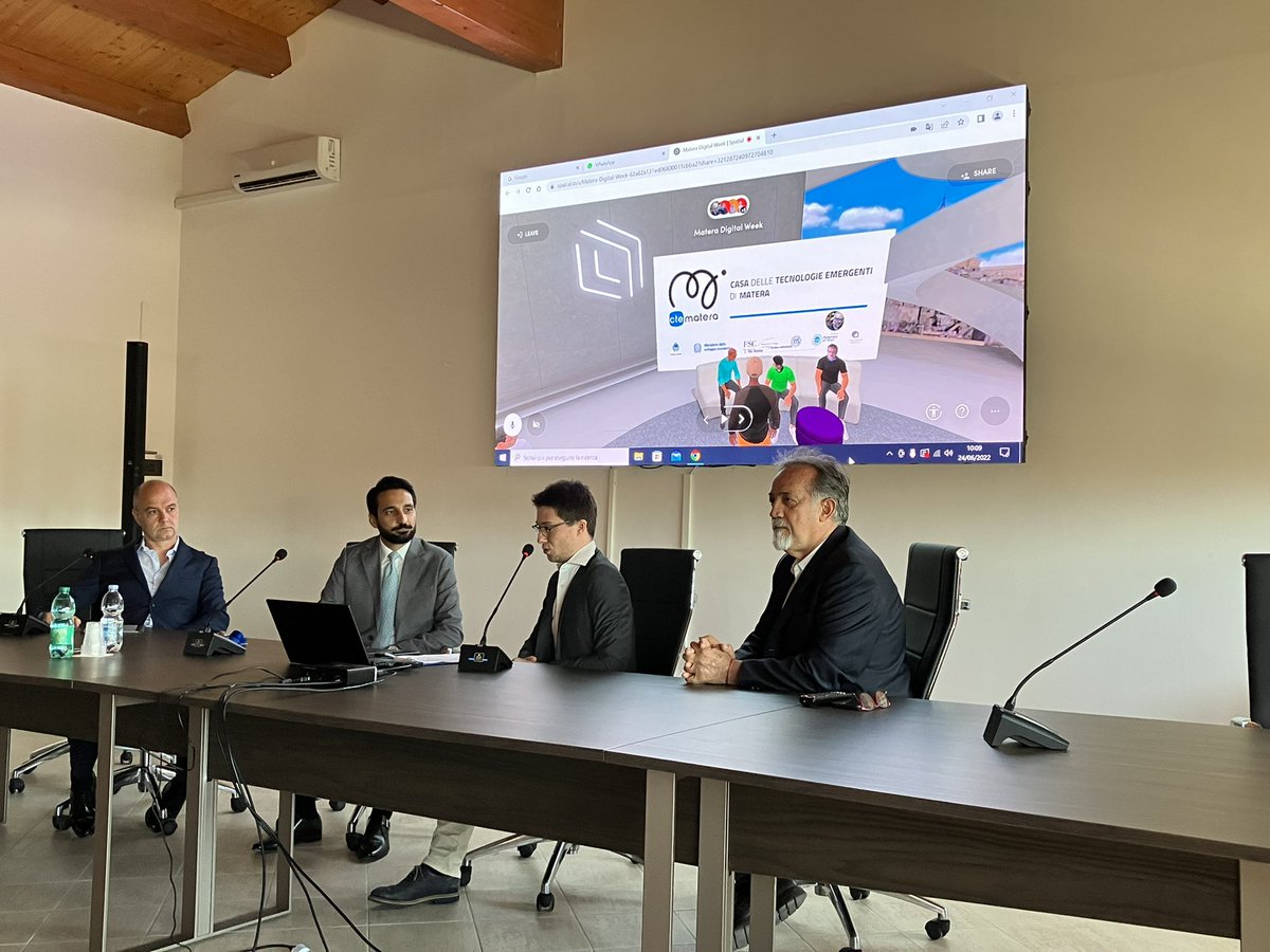 wireditalia's tweet photo. Dalla Casa delle Tecnologie di Matera (e dal Metaverso) parliamo di come le tecnologie emergenti possono impattare sul mondo del gaming e del cinema con @agostinomel @AndreaLorini @AntimoMusone @stefanoepifani @RavaschioAndrea @VolponeGerardo https://t.co/4XLTaaaTUO