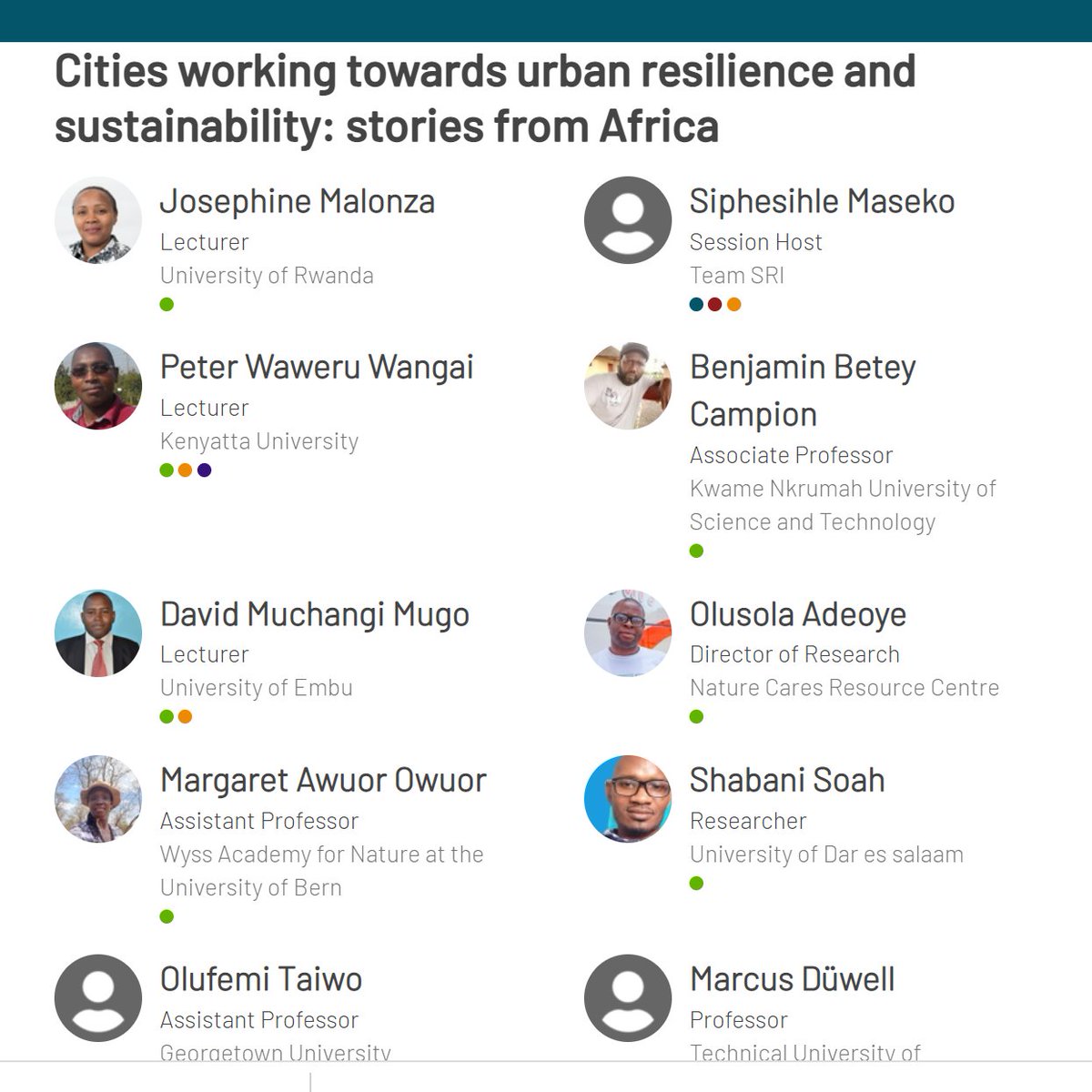 ucomnetsus's tweet photo. We warmly welcome you all to our session. "stories from Africa" -early findings from 6 African cities, pointing to a promising trajectory. We illuminate innovative initiatives that can potentially be scaled up, to build synergies towards a sustainable future for African cities. https://t.co/6lFZ2QGnbf