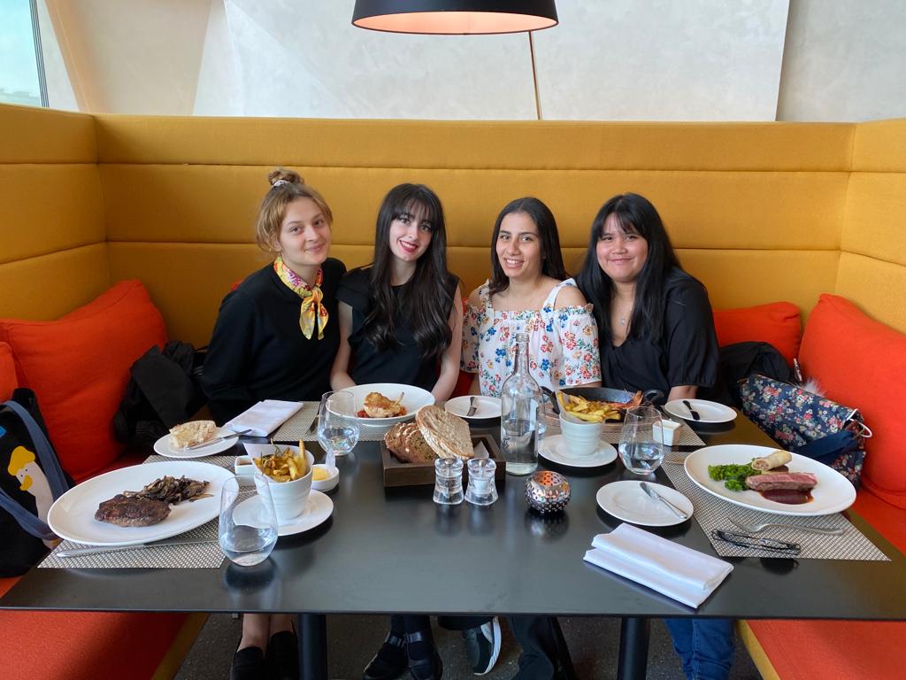 TeenTurn's tweet photo. Last night 'marked' the start of the #TeenTurn summer alumni meetups! Past participants now qualifying in Law @DCU, Business Computing @WeAreTUDublin, UX Design &amp; Computer Science @tcddublin got together for a bite @themarkerhotel &amp; a visit with @basispointIRE. More to come! https://t.co/e6p4wvQBQM