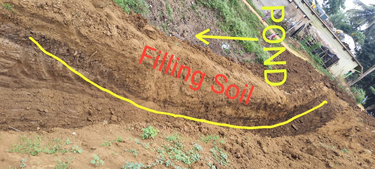 Amitansu4BJP's tweet photo. Dear @RDOdisha @PradeepJenaIAS @PritiranjanBJD @dm_jajpur Sir, The contractor is filling soil in a ditch area (Pond) and after that filling area excavated for RCC Wall,the wall may be collapsed in future.
#Charinangal_Bridge #Approach_Road @The_Chhamu @amaresh_otv @ANayak73 https://t.co/yVzN4mBOn3