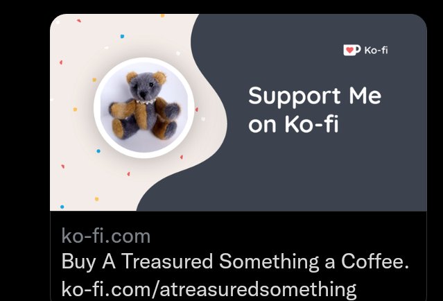 treasuredsome's tweet photo. Please support small businesses, it's been a very quiet few weeks, if you would like to support me, please donate to my Ko-fi site.  Thank you ever so much 😊 ❤️

#support #DonateOrShare #help #keepusgoing #shopping #donate #shopindie #Queenof https://t.co/n4sVlQgisp
