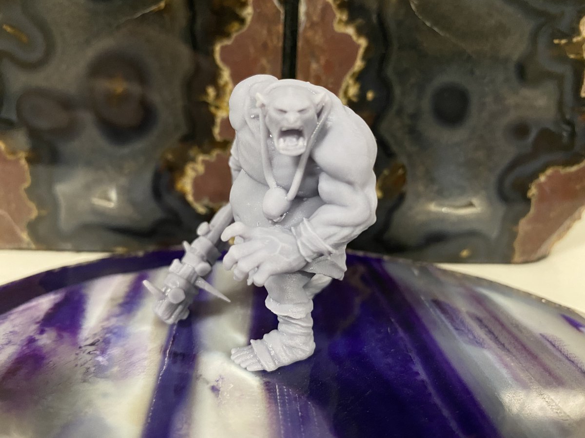 SirTanninator's tweet photo. The #3dprints for the #dnd5e campaign continues... In this edition, I printed an ogre named Og that the party recently encountered. They unfortunately had to kill the ogre, but I still think the print came out well. For those interested, here's the link: https://t.co/LJfQ8PVvMK https://t.co/AMclAdxjir