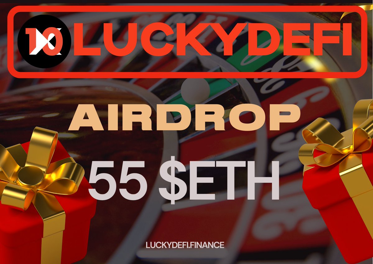10x_luckydefi's tweet photo. 🎁Airdrop Announcement🎁

🏦Prize Pool: 55 $ETH
💎First 5000 - 0.005 $ETH
💎200 Random - 0.1 $ETH
💎Top 10 - 1 $ETH

🎁Airdrop link: https://t.co/rB0RbOa73K

⏰Airdrop End: 25 August 2022
⏳Reward distribution within a week after the airdrop ends

#Airdrop #ETH #cryptocurrency https://t.co/EfuYmMzAsE