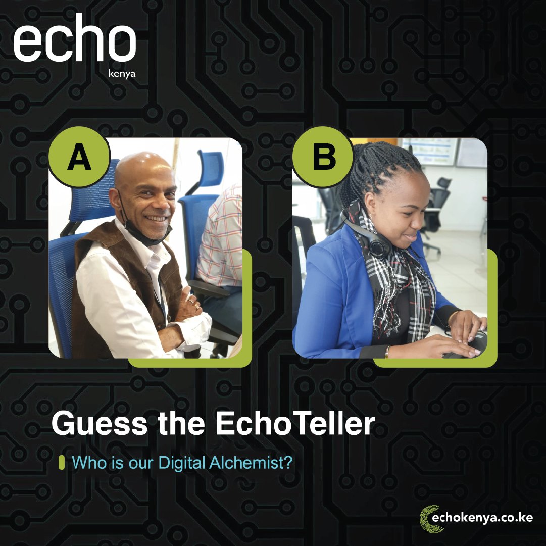 EchoKenya_'s tweet photo. What do you think? π
#beyondboundaries #beyondrestraints #echo #echokenya #echoke #kenya #nairobi #mombasa #customerexcellence #telecomms #managedserviceproivider #telecommunications #guesstheechoteller #echoteller https://t.co/oWJVMemycj