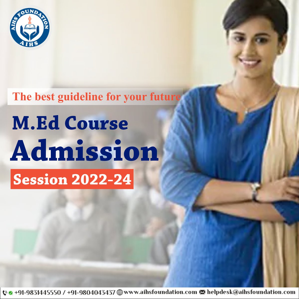 AIHS_Kolkata's tweet image. M.Ed Course Admission
Session 2022-24
Helpline: +91 98314 45550, 9804043437
#MEdAdmission #medcourse #newsession #aihskolkata #AIHS