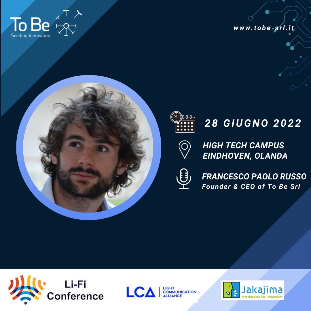 🗓️ Il #28giugno si terrà, presso l’<a href="/hightechcampus/">High Tech Campus</a> di Eindhoven, la #LiFiConference, organizzata dalla <a href="/LightCommsAll/">Light Communications Alliance</a> .

👉🏼 Saranno presenti, in qualità di esperti italiani del settore, il nostro COO <a href="/FattoriniDanilo/">Danilo Fattorini</a> e il nostro CEO <a href="/Fra7russo/">Francesco Paolo Russo 🚀</a> 

#SeedingInnovation #LiFi #Phapps