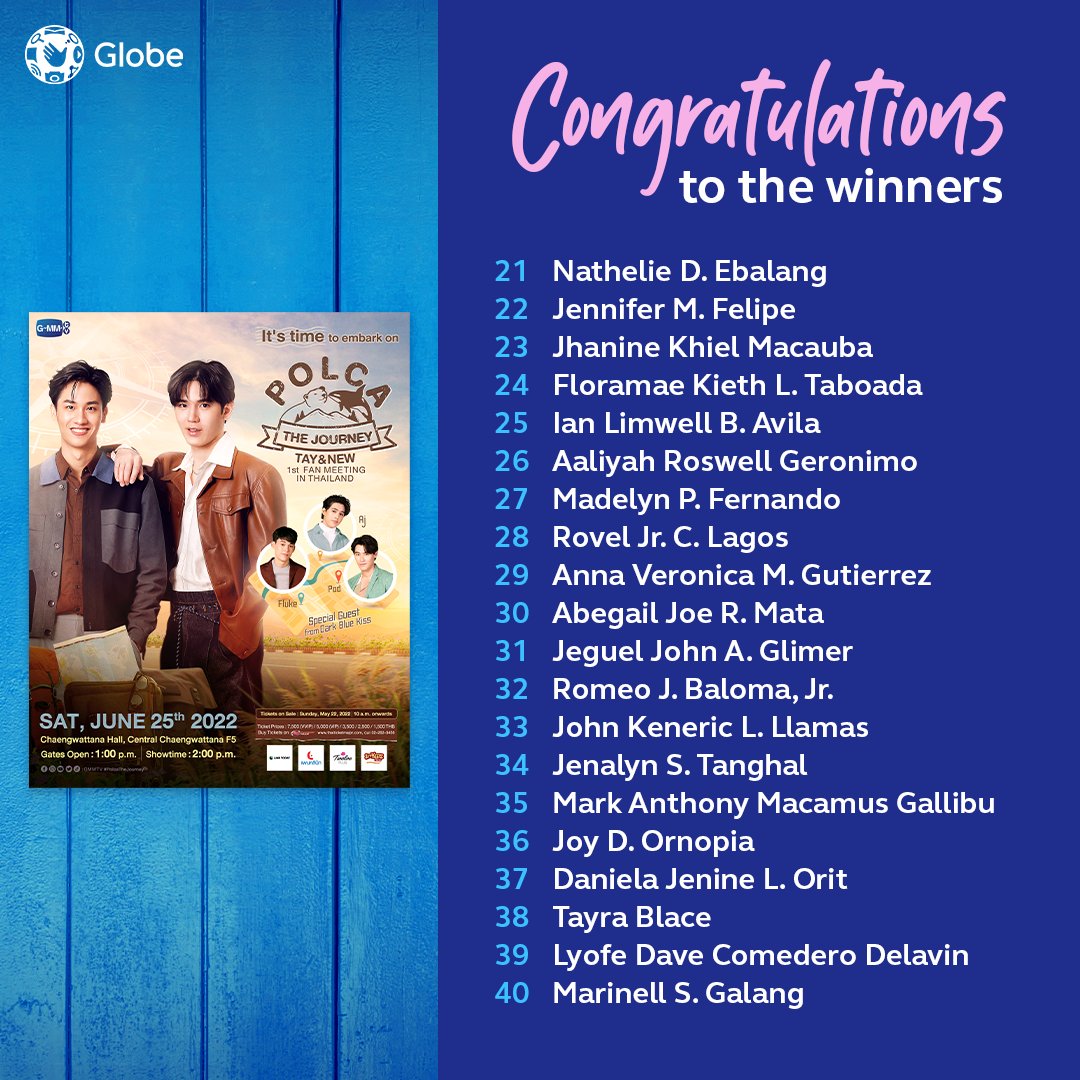 Congratulations to the winners of #GlobeBL's Ultimate Fan