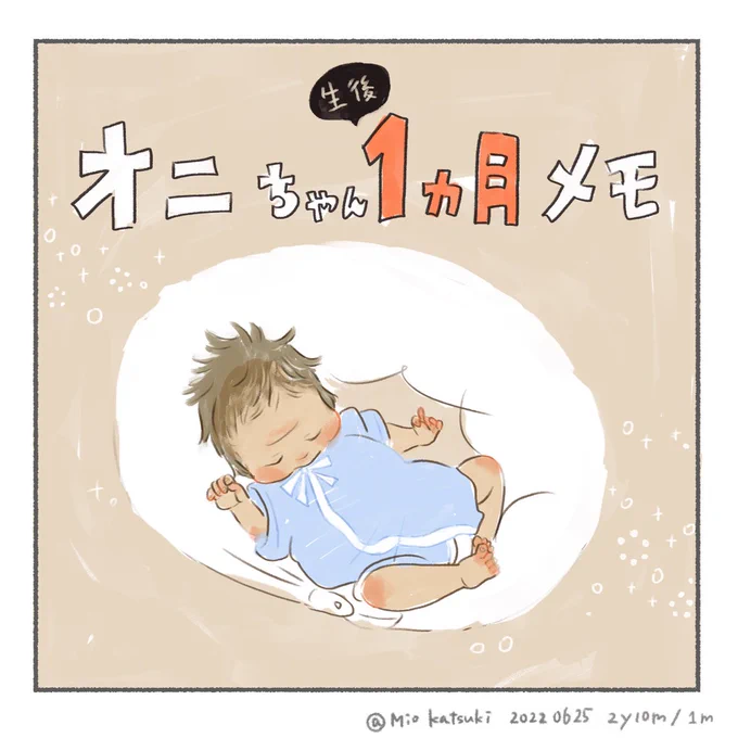 オニちゃん生後1ヶ月メモ
(もうすぐ2ヶ月だけど)

2人目だから余裕…っという訳でもなく、
些細なことで検索魔になってる🙄 
