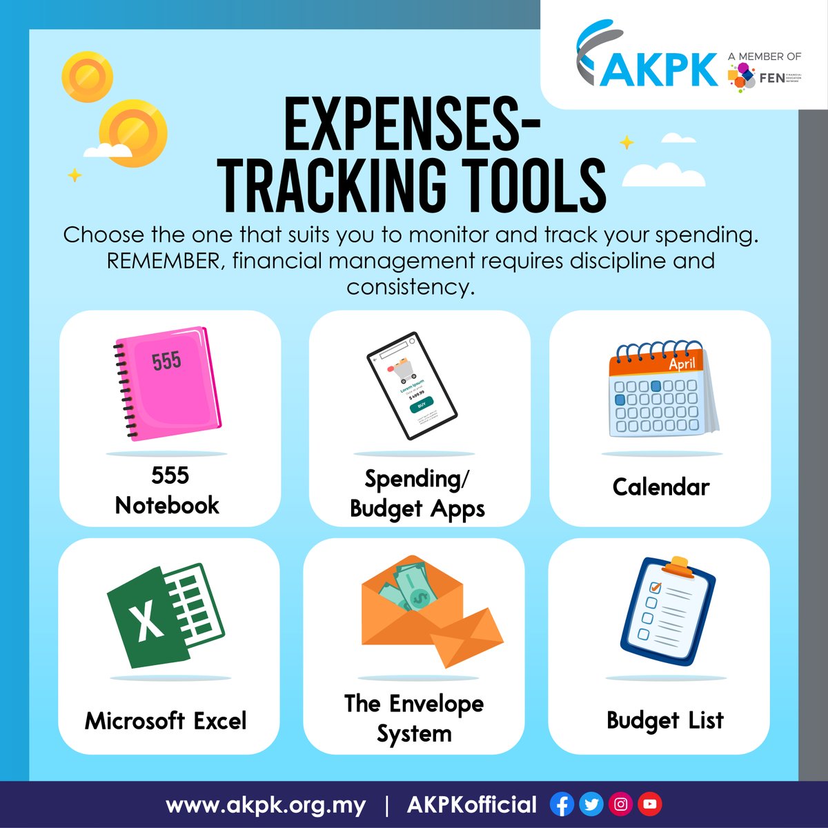 AKPKofficial's tweet photo. Style doesn’t matter. Choose the most handy and practical to keep  your financial discipline consistent. 

You need a GOOD SAVING STRATEGY. Build financial resilience with AKPK’s financial tips: https://t.co/XowQHaYgI6 

#SimpleGuides #FEH #MythStigma #AKPKForABetterTomorrow https://t.co/x9XMlY9szC