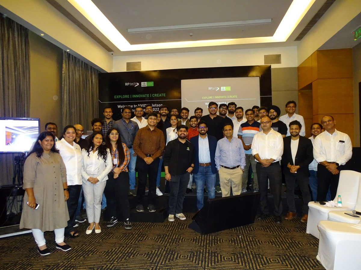 rptechindia's tweet photo. The glimpse of @RashiPeripherals - @nvidia Jetson Customer Meet 2022, Gurgaon.
The day long interactive session and panel discussion on Power of AI and robotics in today’s industries.
#NVIDIA #RPtechindia #NVIDIAJetson #NVIDIANano #Robotics #ArtificialIntelligence https://t.co/lmkn5ZNfxj