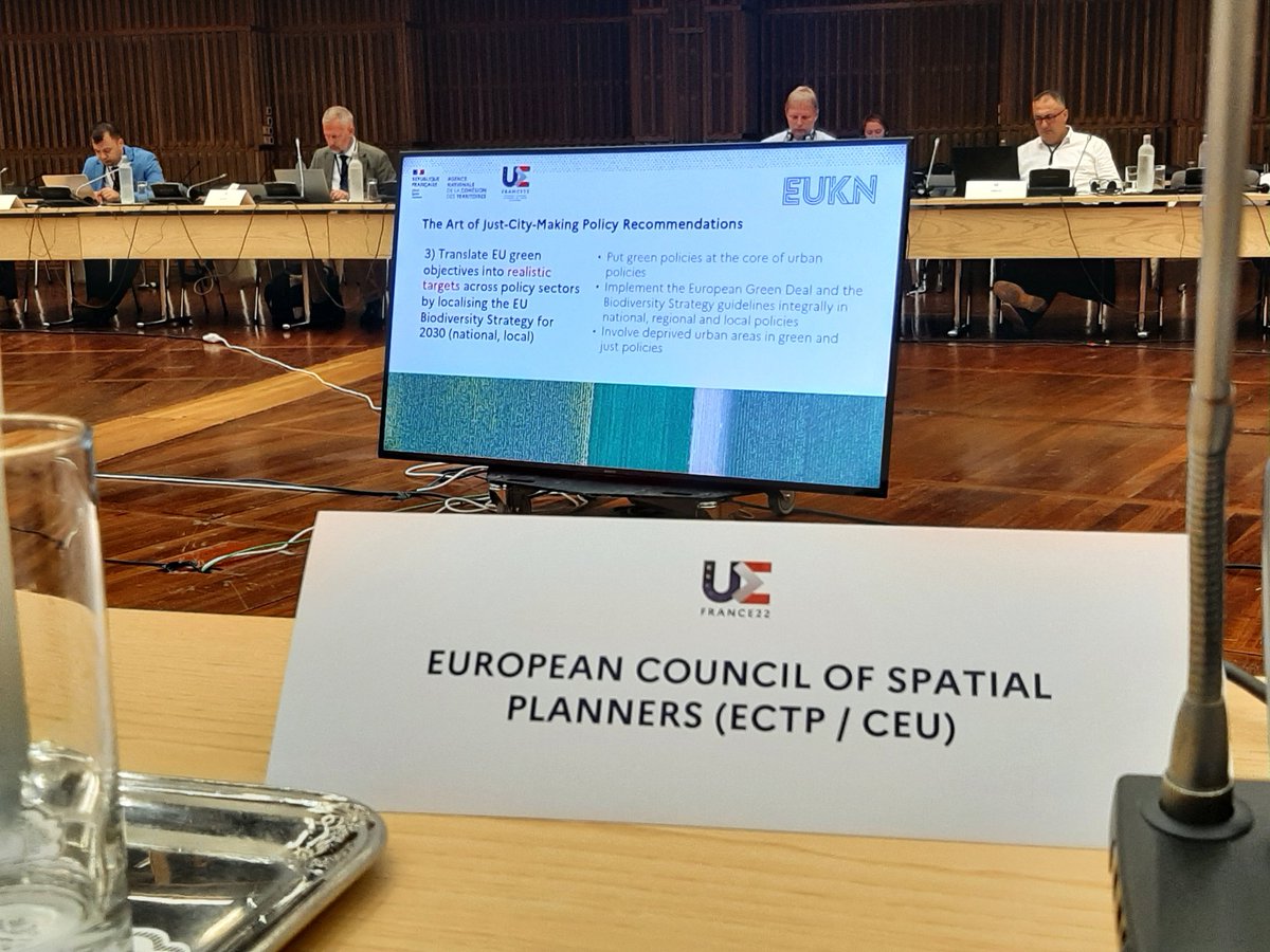 Scheerjo's tweet image. How to combine EU green objectives with existing place based inequalities? Sharpened discussions during French EU Presidency Urban agenda meetings #Europe2022FR #ECTP-CEU