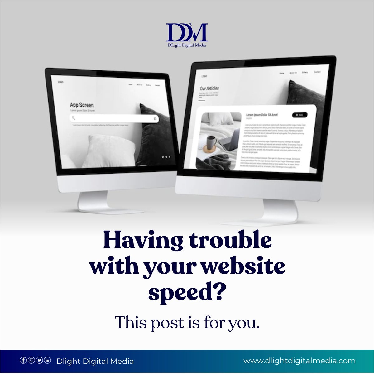 dlightdigitals's tweet photo. Website speed is about ensuring that your site loads fast for new and returning visitors. https://t.co/dvfstZtMRR