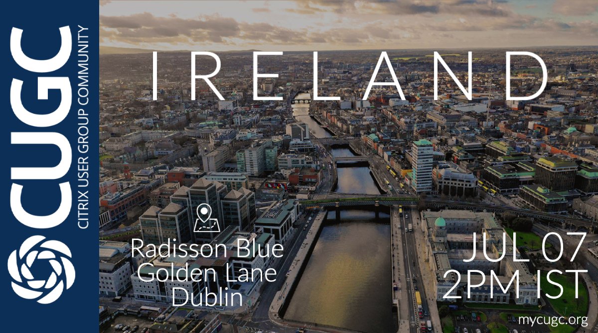 Registration is now open for the next <a href="/iecitrixug/">Irish Citrix UG</a> meeting on July 7 with updates from <a href="/GoliathSolution/">Goliath Technologies</a> &amp; #Citrix! Full agenda coming soon! Save your spot: bit.ly/3QJtznV

#myCUGC