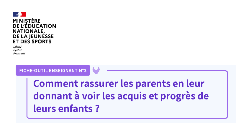 TrousseAProjets's tweet photo. Les outils numériques permettent d'ouvrir la porte de la classe. Mais comment donner à voir aux parents les acquis et progrès de leurs enfants ? La fiche n°3 de la mallette de la coéducation pour les enseignants vous donne quelques pistes.