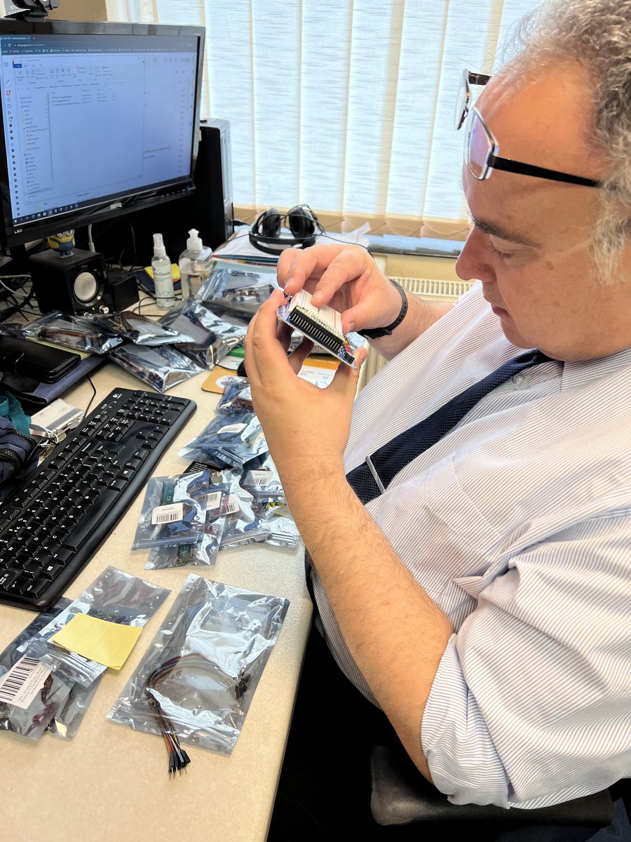 Cedars_CS's tweet photo. Mr A is preparing a fleet of new Raspberry Pi Pico boards ready for our new Year 9 cohort, so that they can enjoy another dynamic and exciting year of learning Computer Science at Cedars.😃👍 #CSAClassof22 @ChilternLT @Cedars_Upper @linsladeschool @wearecomputing @SandCompSci https://t.co/KEjTSnrqTM