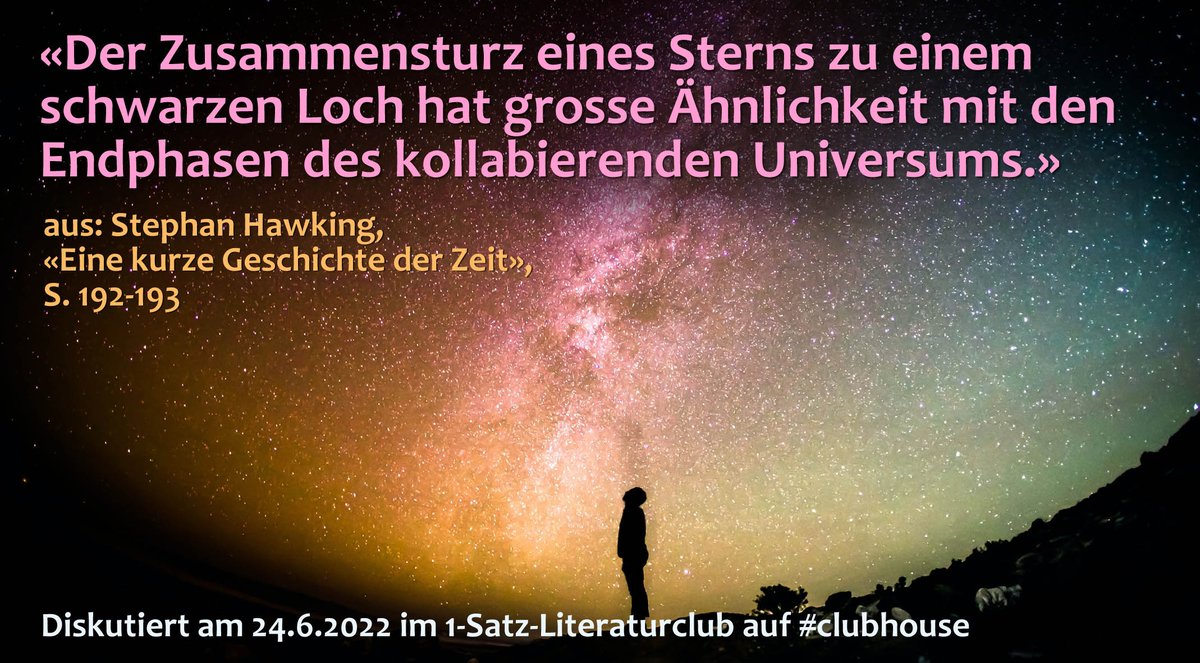lakritza's tweet photo. Der #Tod 1 #Freundes zieht uns in 1 #schwarzesLoch. Wo er war, ist jetzt 1 #Lücke. Unerklärbar: #ungerechte Lebensschicksale, das #Universum. Wir sind ewig auf der Suche nach #Erkenntnis & werden sie doch nie erlangen: das #Mysterium des #Lebens.
Foto: Greg Rakozy, Unsplash #1SLC https://t.co/6owo67MAyP