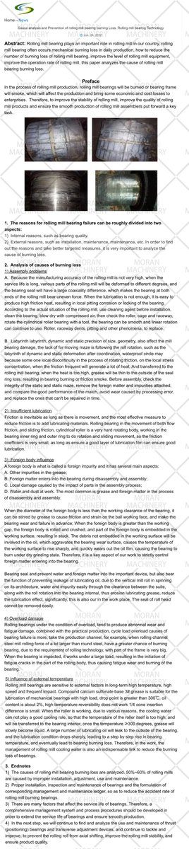 cold_mill's tweet image. Cause analysis and Prevention of rolling mill bearing burning Loss, Rolling mill bearing Technology
