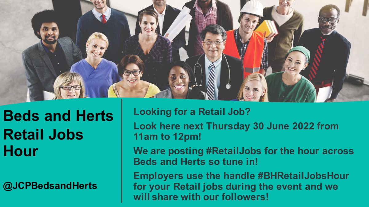 Some really great opportunities available here! Hope you can join us for a great chance to get a job in retail in Beds &amp; Herts #RetailJobs <a href="/JCPBedsAndHerts/">JCP in Beds and Herts</a> #DWP #WaytoWork