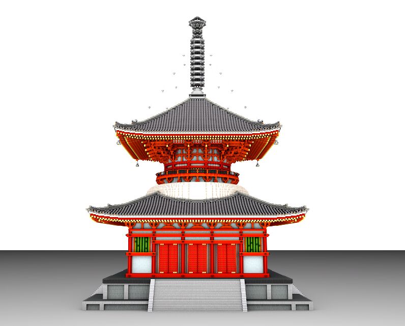 #minecraft建築コミュ #Minecraft #Minecraftbuilds 
日式多宝塔