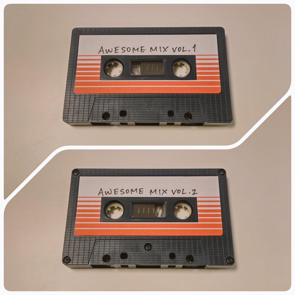 ottimo_life's tweet image. AWESOME MIX VOL.1 &amp;amp; VOL.2📼

🎧 A面：VOL.1
🎧 B面：VOL.2

ちなみに私の直筆ですᝰ✍🏻

#GuardiansOfTheGalaxy 
#GotG 
#AwesomeMix