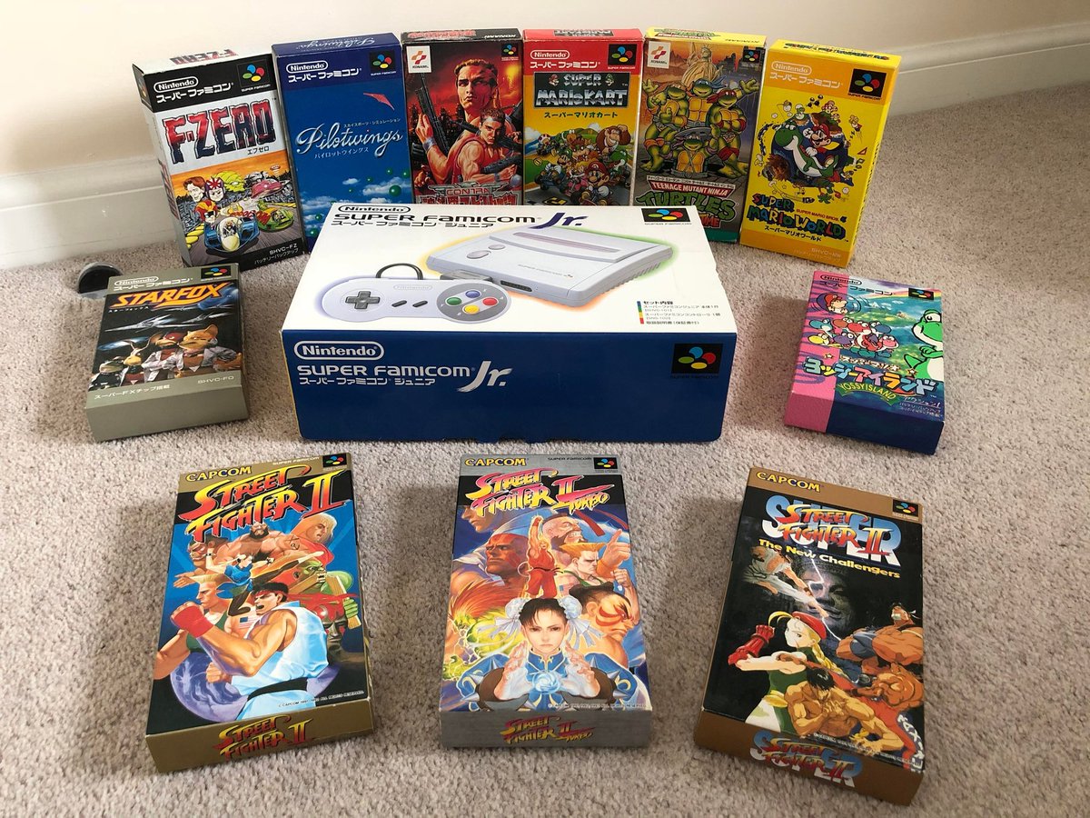 SenorWargo's tweet photo. Te acaban de regalar la #SuperFamicomJr pero solo puedes quedarte 2 juegos de esta selección. ¿Cuáles serían los elegidos? https://t.co/skQ3LN2JFx