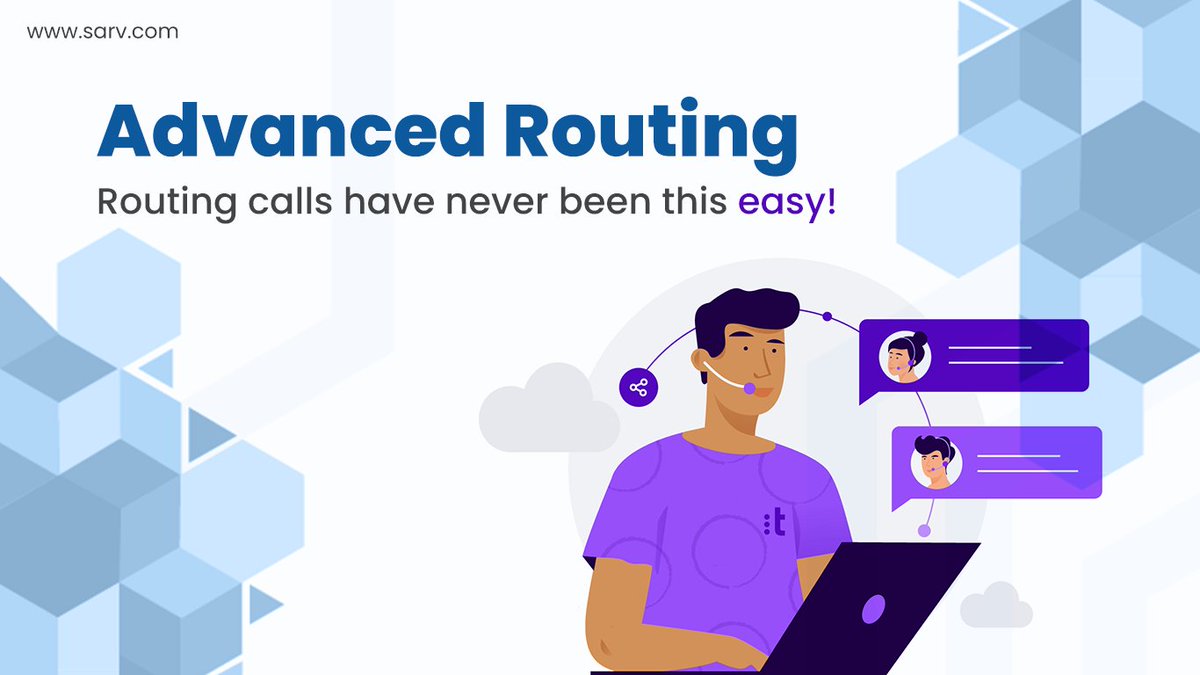 SarvOfficial's tweet image. Achieve more than 100% customer satisfaction with Sarv’s advanced routing. Route calls to the right agent, team, or department based on custom criteria.

#Sarv #advancedrouting #callcentersolutions #cloudcallcenter