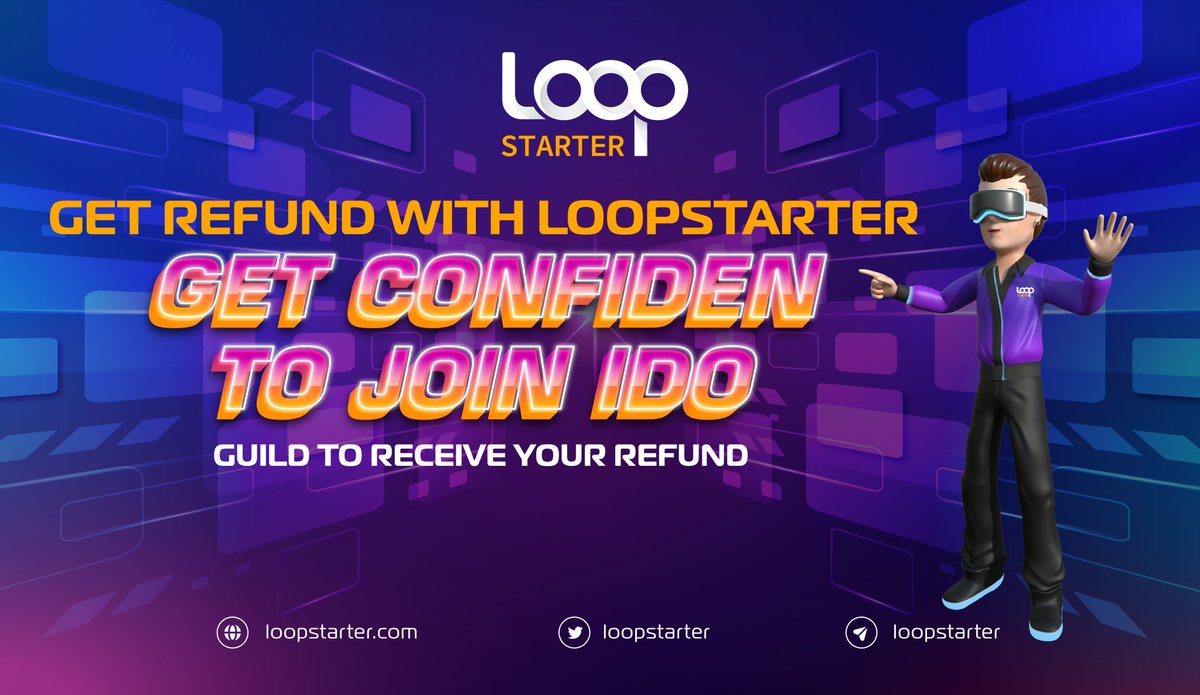 History in the making today! 🔥🔥

Get a #refund with #LOOPStarter 

Get confident to join #IDO

💸Check out how to get your fund back

What are you waiting for ?

Full: loopstarter.substack.com/p/get-a-refund…
#BNB #BTC #LOOPDex #Multichain #LOOPDao