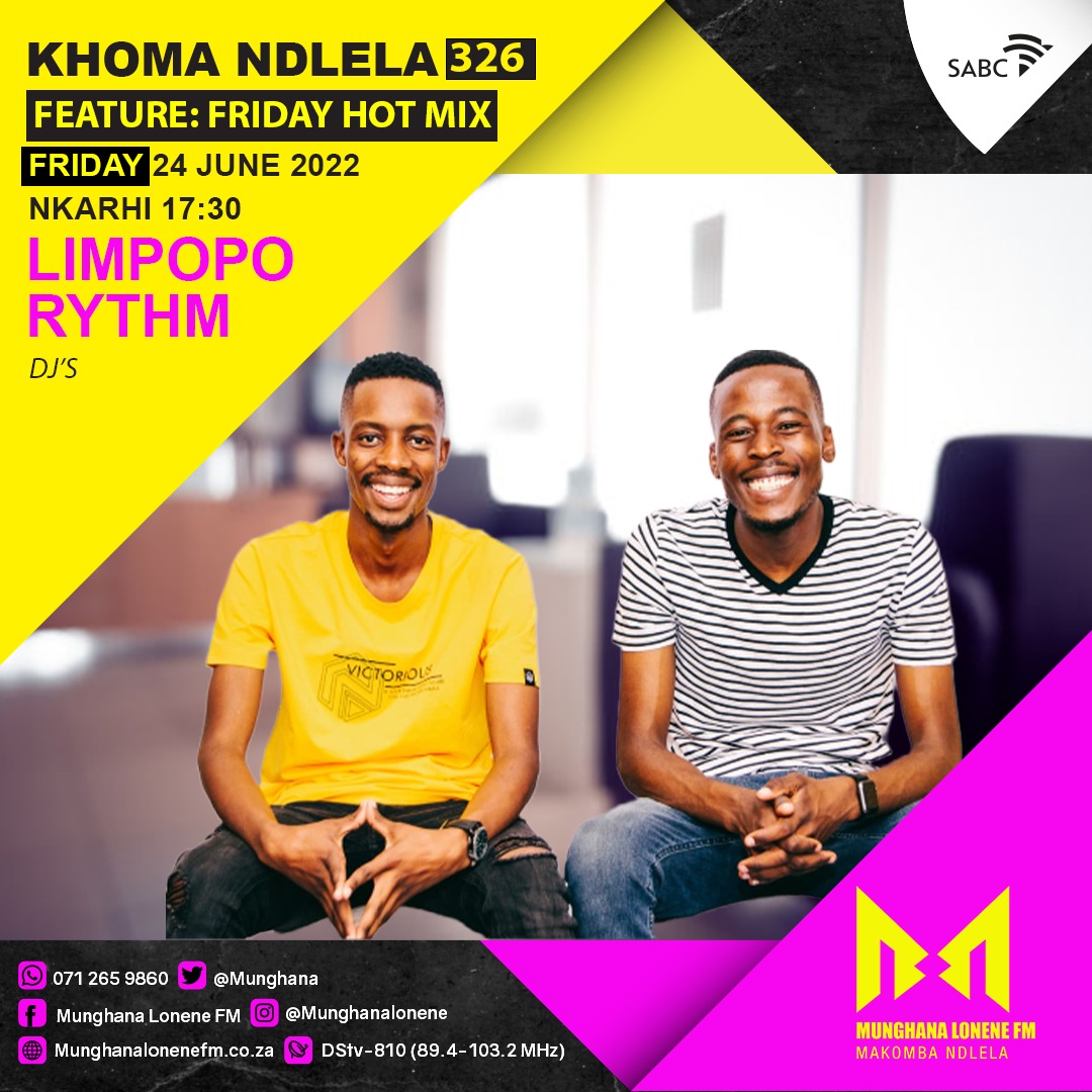 limpopo_rhythm's tweet photo. Let's Do @Munghana Fm Today !
Will be introducing  New Afro House/Tech Music💥 https://t.co/gq4nAvlYri