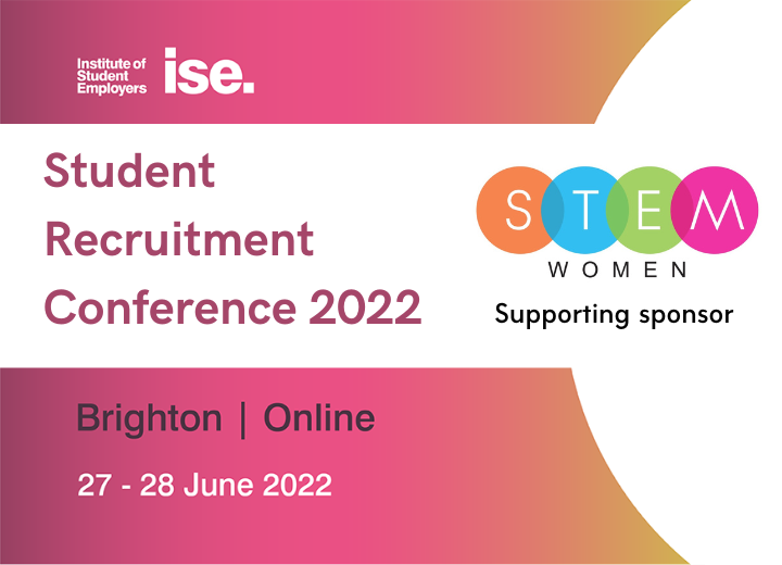 STEMWomenEvents's tweet photo. We are delighted to announce that we will be a sponsor at the upcoming Institute of Student Employers Student Recruitment Conference 2022 on 27th and 28th June! 
-
Click the link to find out more: https://t.co/vsYyx7no0s
-
#ISErec22 #ISE22 #stemwomenevents #womeninstem https://t.co/jMDxQDtUQj