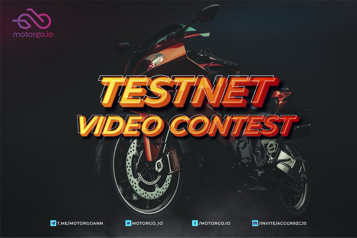 TESTNET CONTEST 
Must:
✅Ride your motorbike with our App
✅Take a video &amp; upload in the comment
✅Quote Tweet YOUR uploaded comment and tag 3 friends &amp; 
<a href="/motorgo_io/">MotorGo</a>

 with hashtag #Move2Earn #StepN #UpcomingIDO
👑Ranked by ♥️&amp;🔁of YOUR COMMENT
Detail: t.me/motorgoann/21