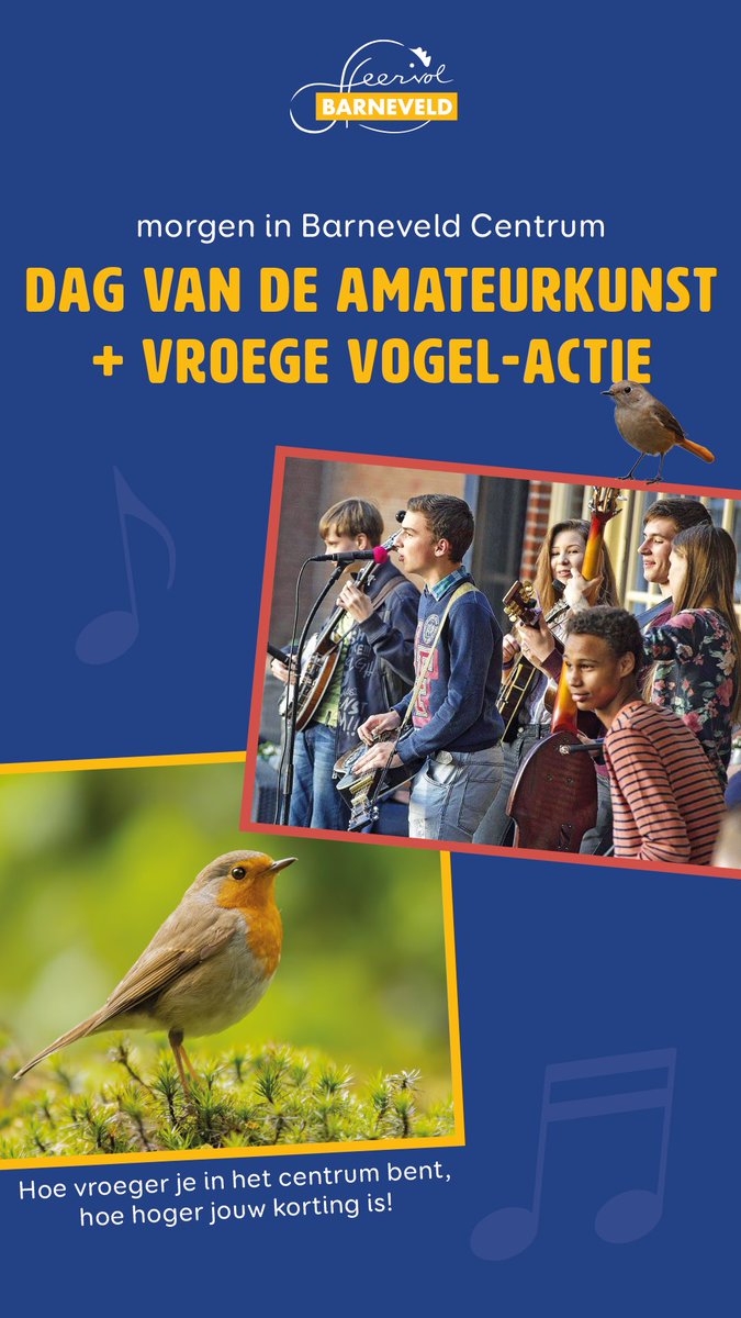 Vroeg opstaan morgen = korting tot wel 60% 👌🏻 barneveldcentrum.nl/agenda/vroege-…