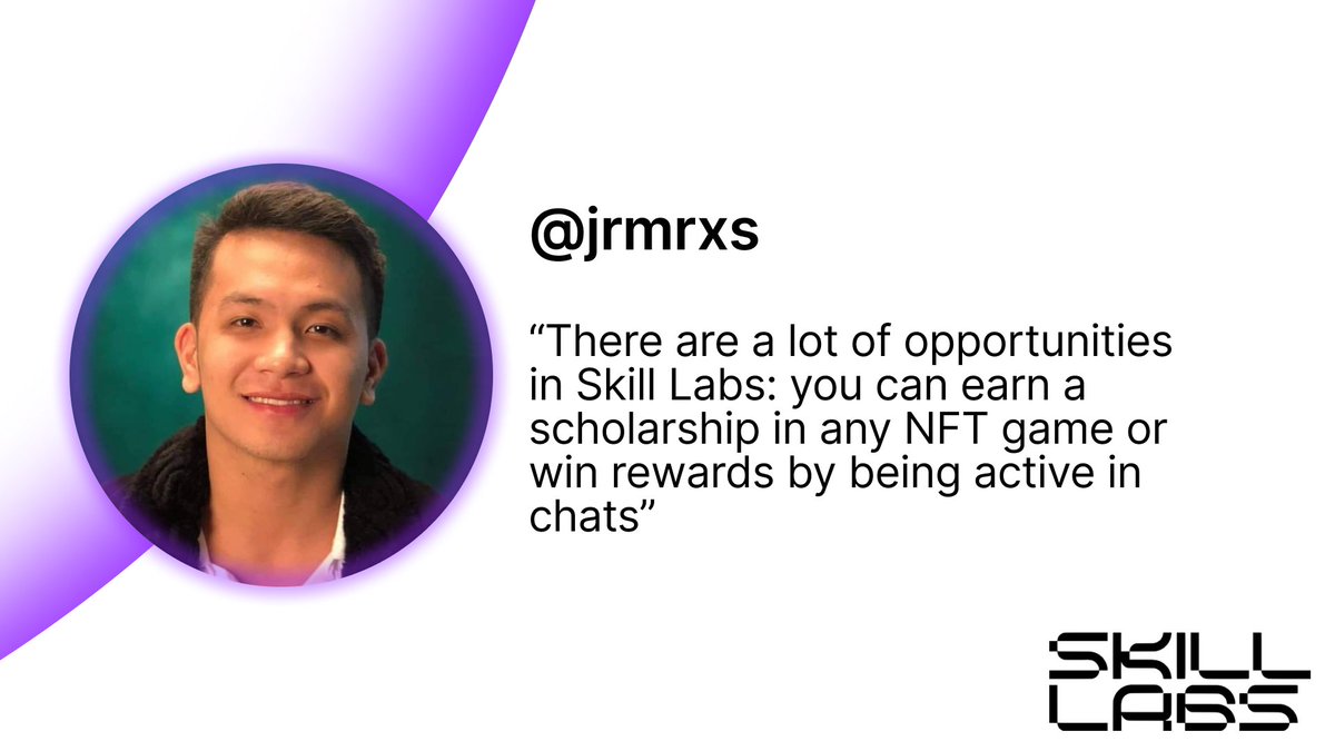 A story from the #SkillLabs user - jrmrxs #7842⚡️

“Skill Labs helped me a lot. I found earning opportunities in #NFT games, getting monetary rewards by just staying active and following the tips of professionals.”

Share your story 👇

forms.gle/tAv5bo5KEyW4mq…

$SKG