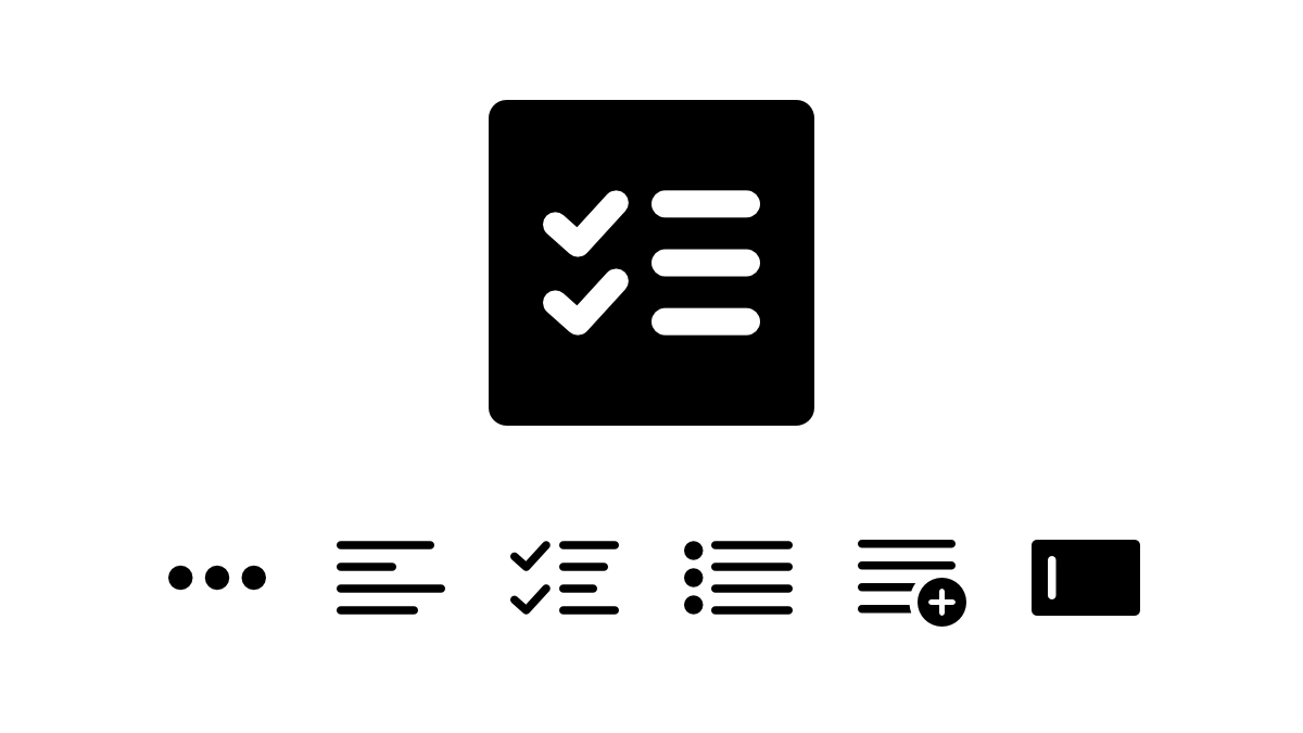 v7.4.0
- Added 28 new icons: Menu, Text, Task